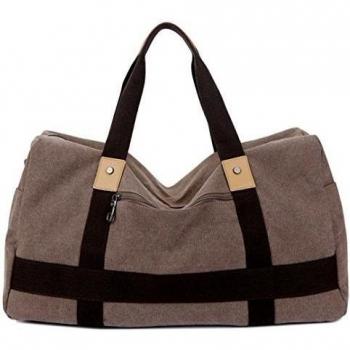 Wewod - Bolsa de viaje  Hombre Mujer, marrón