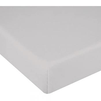 Sábana Bajera Ajustable Microfibra Extra Suave Color Gris Claro para Cama de 180 cm - Colección Lisos