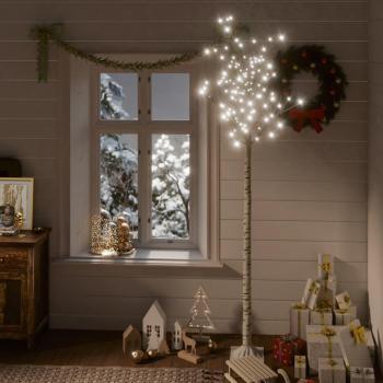 Árbol de Navidad LED blanco frío 2,2 m