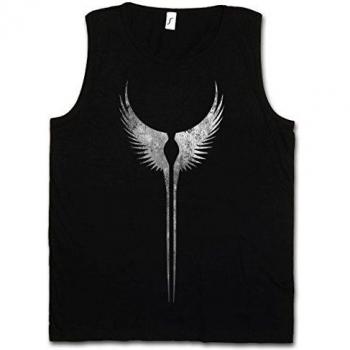 Urban Backwoods Valkyrie Wings Hombre Camiseta Sin Mangas Men Tank Top Negro Talla S