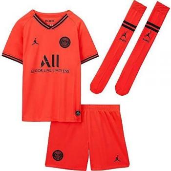 Nike 2019-2020 PSG Away Little Boys Mini Kit, French Ligue 1, Infantil, color rojo, tamaño MB 5-6yrs