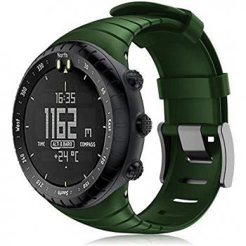 Yaspark Suunto Core Correa, Silicona Suave Bandas Repuesto Accesorio Deportiva Pulsera para Suunto Core Smart Watch