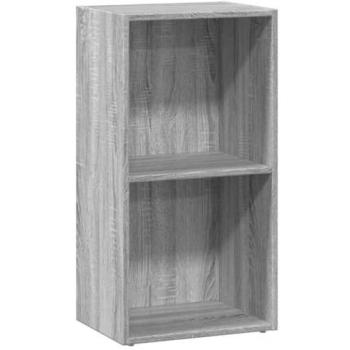 Estantería de madera de ingeniería gris Sonoma 40x30x77 cm
