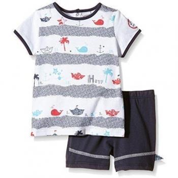 3 Pommes 3H37041-Conjunto de lencería Bebé-Niñas    Azul Azul