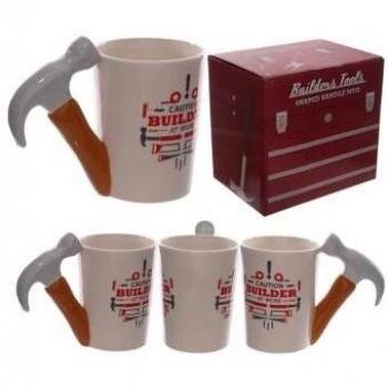 1 x Funky martillo mango en forma de taza de cerámica
