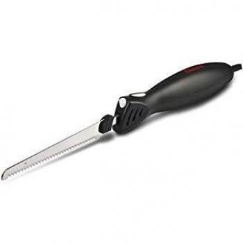 Cuchillo Eléctrico Girmi CT10 45W con 2 Lamas de Acero Inoxidable Negro