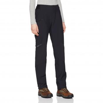 Marmot Wm's Scrambler Pant Pantalones montaña Softshell, Senderismo, Repelente al Agua, Transpirable, Mujer, Negro, M