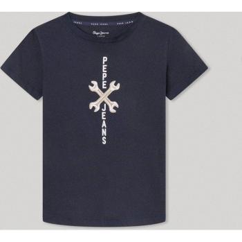 Pepe Jeans - Camiseta Rainer marino de niño con estampado gráfico.