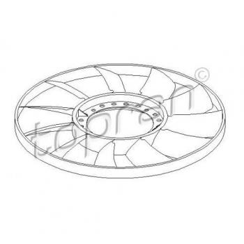 topran Rueda de ventilador para refrigeración del motor, 110 294