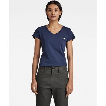 Camiseta de mujer G-Star Raw Eyben en color azul marino con diseño gráfico distintivo