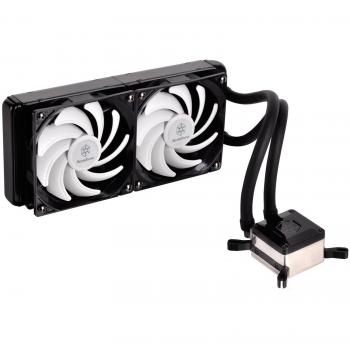 SilverStone SST-TD02-E - Refrigerador de Agua Tundra de Primera Calidad, PWM 120mm duales Auto Ajustables, Intel/AMD