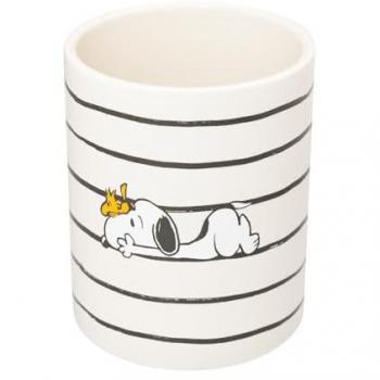 Portalápices de cerámica Snoopy Lazy Days Erik, organizador de escritorio, material escolar y papelería, diseño original de Snoopy