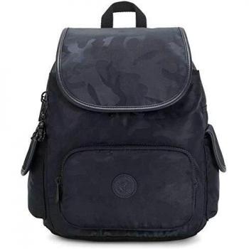 Kipling City Pack Mochila, Mujeres, Satin Camo Blue