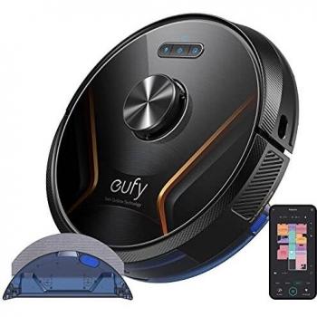 Aspirador Robot Eufy RoboVac X8 Hybrid 2 en 1 con Función de Barrido y Friegasuelos, Potencia de Succión de 4000Pa, Navegación Láser iPath, Filtro