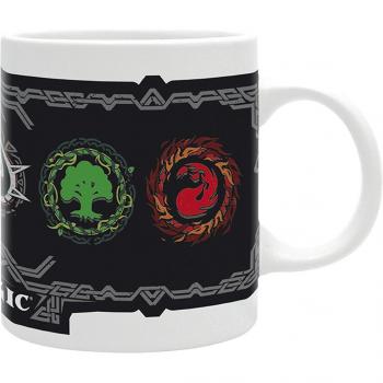 Taza Magic: The Gathering con logotipos y símbolo de maná - Merchandising Oficial - Regalos Originales