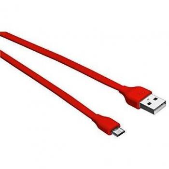 Urban Revolt - Cable plano Micro USB de 1 metro, rojo