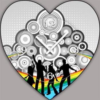Reloj De Pared Vintage Modelo Corazón V109 – Tamaño 40 cm x 40 cm – DIXTIME. Relojes de Pared