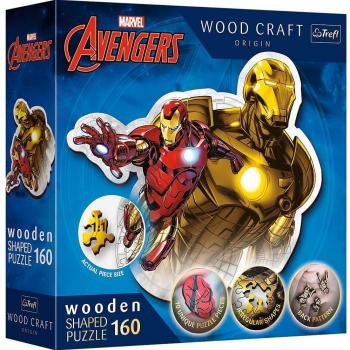 Puzzle de Madera Marvel Avengers - Iron Man Valiente, 160 Piezas