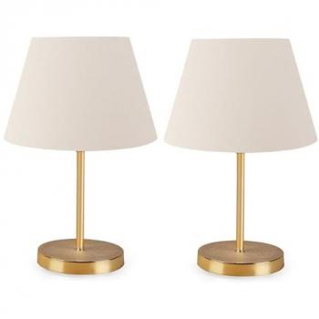 Lámpara de Sobremesa Crema WELLHOME - 22x37 cm