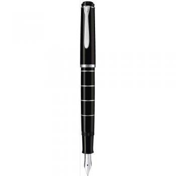 Pelikan M215 Pluma estilográfica Classic 215 anillos plumín M plata