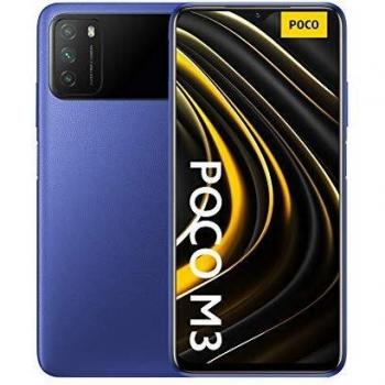 Xiaomi Poco M3 - Smartphone 4+128GB, Pantalla 6,53 FHD+ con Dot Drop, Snapdragon 662, Cámara triple de 48 MP con IA, batería de 6000 mAh, Cool Blue
