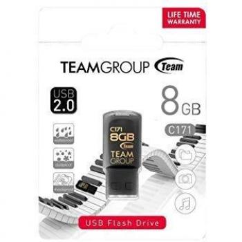 Pendrive Teamgroup C171 8GB USB 2.0 Negro, Unidad Flash USB Tipo A