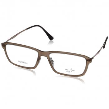 Ray-Ban 0Rx7038, Monturas de Gafas para Hombre, Light Matte Brown, 55