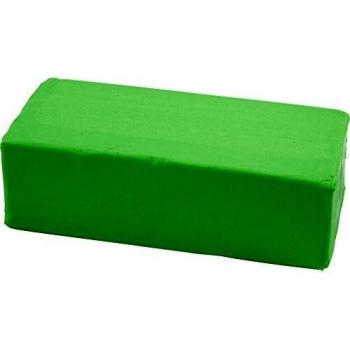 Arcilla suave, tamaño 13 x 6 x 4 cm, color verde neón, 500 g