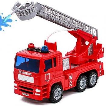 Camión de Bomberos Coches y Camiones de Juguete Modelos a Escala Vehículos de Juguete Niños Edad Recomendada a Partir de 3 años