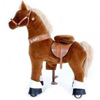 Ponycycle Horse Brown White para montar modelo pequeño