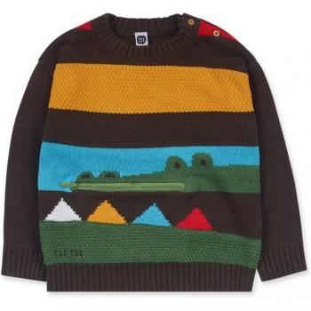 Tuc Tuc Jersey de bebé niño tricot marrón My Troop