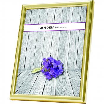 Memorie 1,27 cm Cojín con texto en inglés marco para fotos 8 x 25,4 cm, dorado