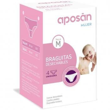 Braga Desechable Aposan Talla Mediana 4 Unidades
