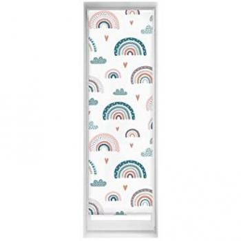 Estor Enrollable Estampado EasyFix Infantil Blackout Arcoiris Azul 40 x 150 cm