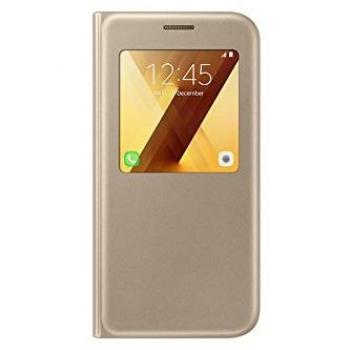 SAMSUNG S View Standing Cover - Funda Galaxy A5 2017, Color Dorado