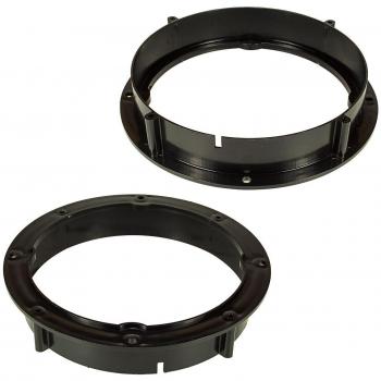 tomzz Audio 2857-002 Anillos de Altavoz Soportes adaptadores compatibles con VW Golf 6 7 Passat Polo Up Beetle Seat Arosa MII Toledo Skoda Fabia Octavia Roomster CityGo para Altavoces DIN de 165mm