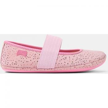 CAMPER Right Ballerinas for Girls - Pink, Suede, Size 36 and Size 3.5