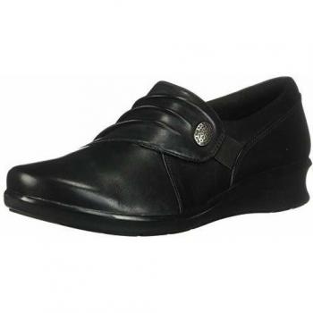 Clarks Collection - Zapatos de Cordones de Cuero para Mujer Negro Negro, Color Negro, Talla 35 EU E