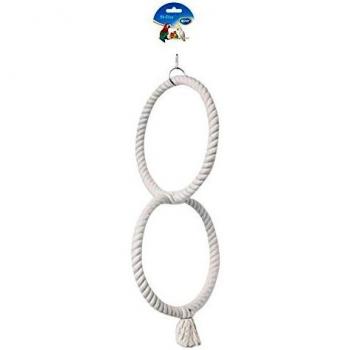 DUVO + 4745007 2 Ring Parrot Toy
