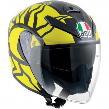 AGV Casco Moto K-5 Jet E2205 Top, rojos Winter Test 2011, XL