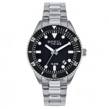 Reloj de Hombre Breil EW0716 Negro Plateado (Ø 39 mm)