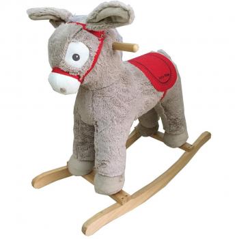 Dunjo® caballo balancín Donkey Grey con módulo de sonido, 65545