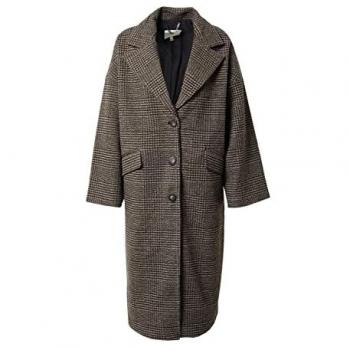 ICHI Women's Transitional Coat, Black/Brown, Size 12