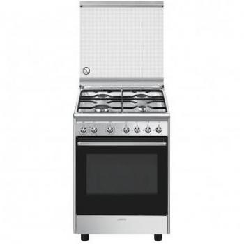 Cocina Gas SMEG CX61GM 60cm 4 fuegos Inox