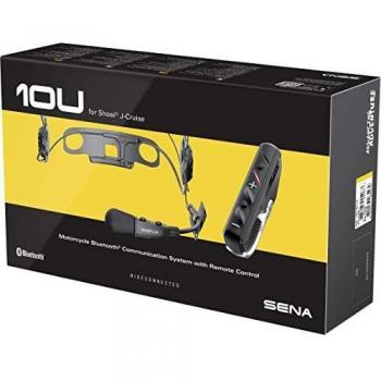 Intercomunicador Bluetooth SENA 10U con control remoto para casco SHOEI J-Cruise, alcance de 1600m y radio FM