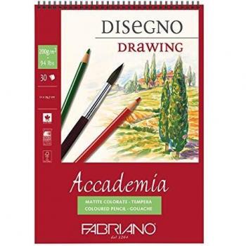 Bloc de Dibujo Fabriano Accademia 200 g A4 21x29.7 cm 30 Hojas