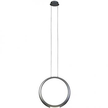 Lámpara colgante LED integrada Ring Silver 1 bombilla 35cm