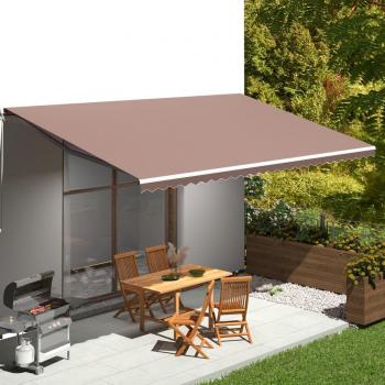 Toldo de reposición Day and Night marrón 6x3,5 m