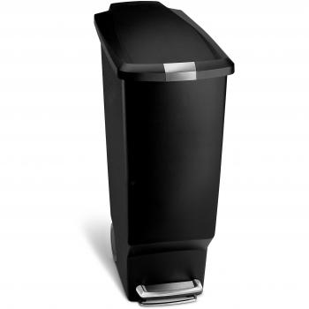 Simplehuman 40L Slim Pedal Bin Black