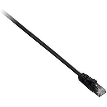 Cable de Red Ethernet V7 Cat6 UTP (No Blindado) con Conectores RJ45 Macho a RJ45 Macho, 5 Metros (16.4 Pies), Color Negro